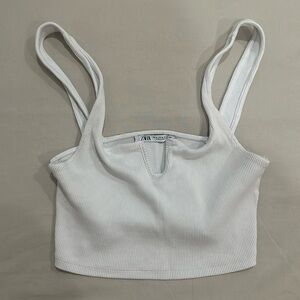 Zara white crop too